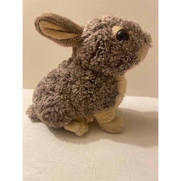 Wild‎ Republic Plush Bunny Rabbit 7" Tall Gray/Brown 2017 Realistic - Picture 4 of 7